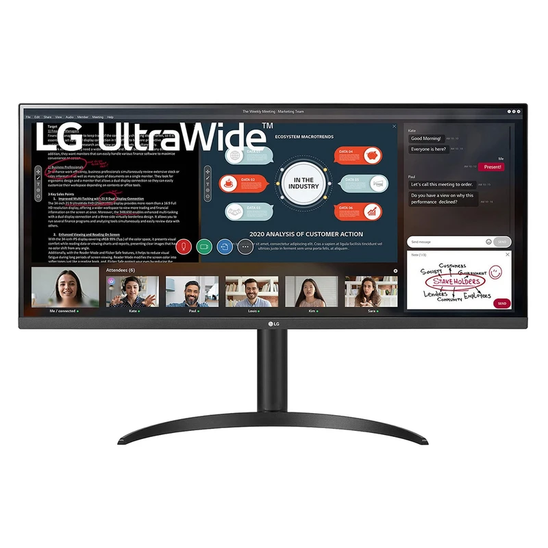 s 1 مانیتور 34 اینچ ال جی مدل 34WP550-B - Image 1